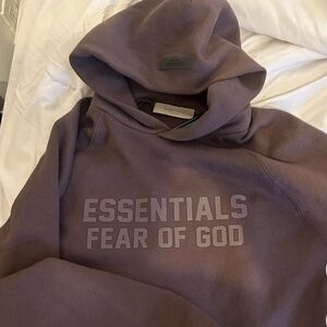 Essentials Fear of God Dark Brown Hoodie